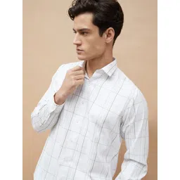 CODE by Lifestyle Men Slim Fit Checked Spread Collar Cotton Casual Shirt-picture-24