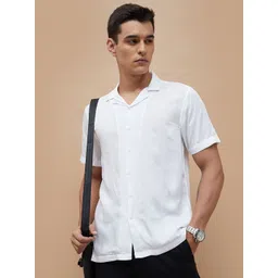 CODE by Lifestyle Men Solid Cuban Collar Casual Shirt-picture-43