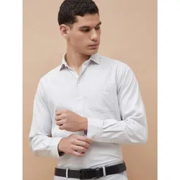CODE by Lifestyle Men Solid Spread Collar Cotton Formal Shirt-picture-33