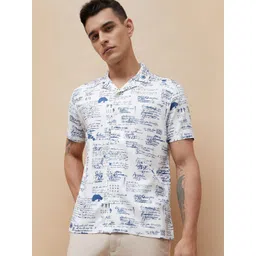 CODE by Lifestyle Men Typography Printed Cuban Collar Casual Shirt-picture-44