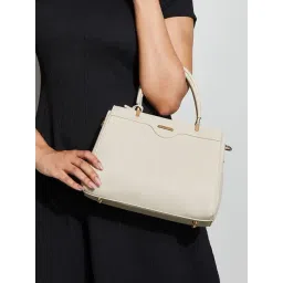 Code by Lifestyle Off White Satchel Handbag-picture-40