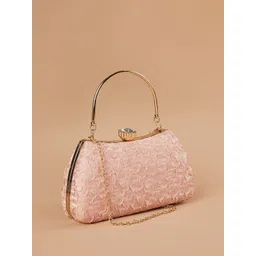 CODE by Lifestyle Structured Handheld Bag With Embroidered-picture-19