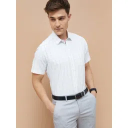 Code By Lifestyle White Regular Fit Checks Shirts-picture-41