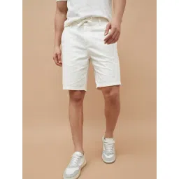 Code By Lifestyle White Regular Fit Shorts-picture-28