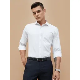 Code By Lifestyle White Regular Fit Striped Shirt-picture-19