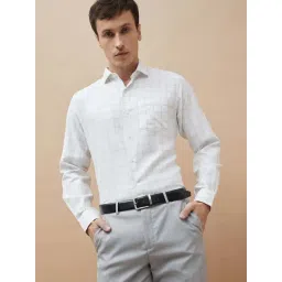 Code By Lifestyle White Slim Fit Checks Shirt-picture-22