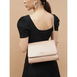 Code by Lifestyle White Sling Handbag-picture-11