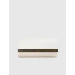 Code by Lifestyle White Textured Clutch-picture-47