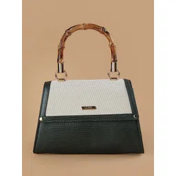 CODE by Lifestyle Women Colourblocked Structured Satchel Bag-picture-19