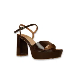 Code by Lifestyle Women's Brown Ankle Strap Sandals-picture-27