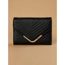 Lifestyle Black Tri-Fold Wallet-image-25