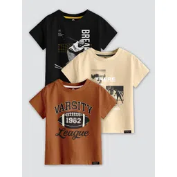 CODEZ Boys 3 Printed Raw Edge T-shirt-picture-39