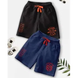 codez Boys Pack of 2 Typographic Print Regular Fit Shorts-picture-13