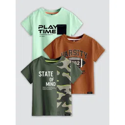 CODEZ Boys Typography 3 Printed Applique T-shirt-picture-28