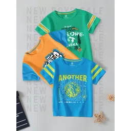 Codez Kids Multicolor Printed T-Shirt (Pack Of 3)-picture-15
