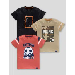 Codez Kids Multicolor Printed T-Shirt (Pack Of 3)-picture-13