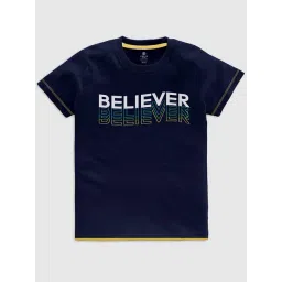 Codez Kids Navy Graphic Print T-Shirt-picture-41