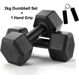 cognant SPORT & FITNESS PVC Dumbbell Set + FITNESS Grip - Best Home Exercise KIT Fitness Accessory Kit Kit-picture-13