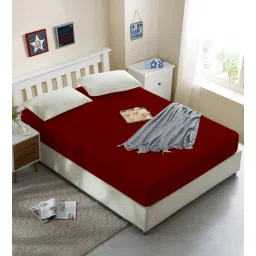 coirfit Jena (78x72) Cotton Waterproof King Size Protector In Maroon Colour-picture-26