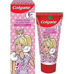 Colgate Kid's Barbie Anticavity Toothpaste -Strawberry Flavour for Cavity Protection, Enamel Protection (80g)-picture-35