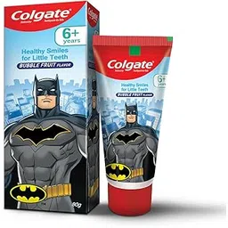 Colgate Kids Toothpaste For 6+ Years, Batman, Bubble Fruit Flavour, Gentle Protection, Enamel Protection Tooth Paste With 50% Lesser Abrasive Formula For Protecting Against Cavities, 80 Gram-picture-27