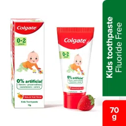 Colgate Toothpaste for Kids (0-2 years), Natural Fruit Flavour image 1