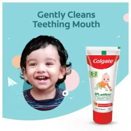 Colgate Toothpaste for Kids (0-2 years), Natural Fruit Flavour image 3