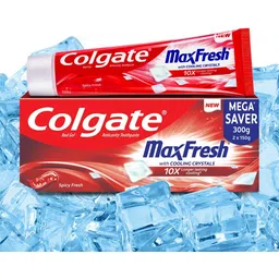 MaxFresh Toothpaste, Red Gel Paste with Menthol - Spicy Fresh (Combo Pack) Toothpaste-image-5