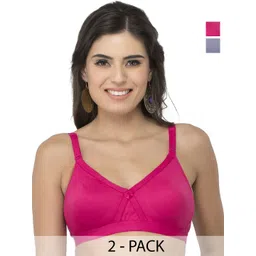 College Girl Cg1304 Pack Of 2 Cotton Full Coverage Lightly Padded Minimizer Bra-picture-32
