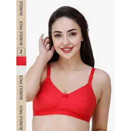 College Girl Pack Of 2 Full Coverage All Day Comfort Cotton Everyday Bra-picture-39
