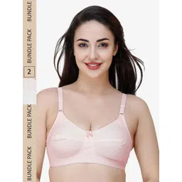 College Girl Pack Of 2 Full Coverage All Day Comfort Cotton Everyday Bra-picture-29