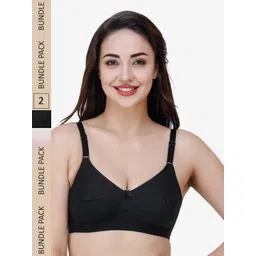 College Girl Pack Of 2 Full Coverage All Day Comfort Cotton Everyday Bra-picture-11
