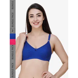 College Girl Pack Of 2 Full Coverage All Day Comfort Cotton Everyday Bra-picture-27