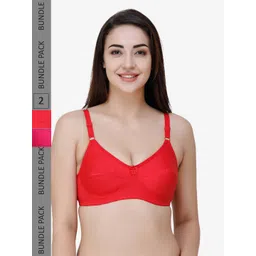 College Girl Pack Of 2 Full Coverage All Day Comfort Cotton Everyday Bra-picture-18