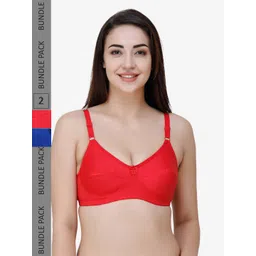 College Girl Pack Of 2 Full Coverage All Day Comfort Cotton Everyday Bra-picture-31