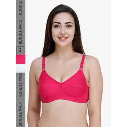 College Girl Pack Of 2 Full Coverage All Day Comfort Cotton Everyday Bra-picture-30