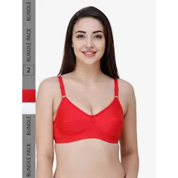 College Girl Pack Of 2 Full Coverage Lightly Padded Cotton Everyday Bra-picture-16