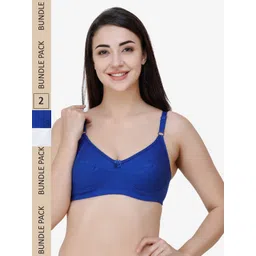 College Girl Pack Of 2 Full Coverage Lightly Padded Cotton Everyday Bra-picture-24