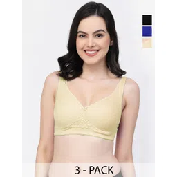 College Girl Pack Of 3 Full Coverage T-shirt Bras With All Day Comfort-image-34