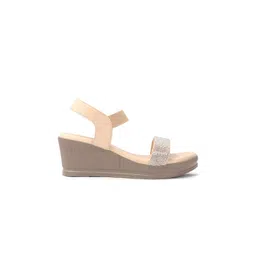 Colo Women Embellished Wedge Heel Open Toe Slingback Sandals image 2