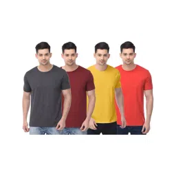 Color Capital Multicolored Regular Fit T-Shirt - Pack of 4-picture-34