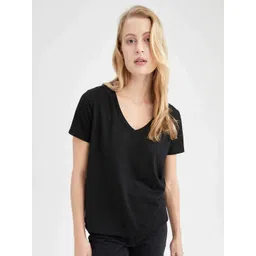 COLOR CAPITAL Relaxed Fit V-Neck T-shirt-picture-30