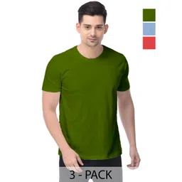 COLOR CAPITAL Unisex Pack Of 3 Cotton T-Shirts-picture-20