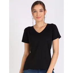 COLOR CAPITAL V-Neck Short Sleeves Relaxed Fit T-shirt-picture-34