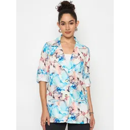 Color Cocktail Printed Single-Breasted Blazer-picture-36