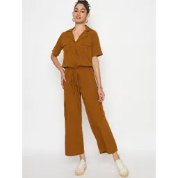 Color Cocktail Solid Basic Jumpsuit-picture-23