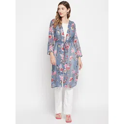 Color Cocktail Women Printed Longline Shrug-picture-30