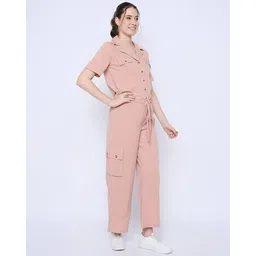 color cocktail Women Short-length Sleeve Jumpsuit image 2