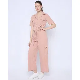 color cocktail Women Short-length Sleeve Jumpsuit image 3