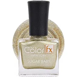 Color Fx New York Sugar Baby Nail Polish | Metallic Shimmery Matte | Gel Like Finish | 21 Toxin Free | Long Lasting | Non-yellowing | Gold Nail Polish Women - 9Ml-picture-10